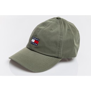 Καπέλο Tommy Jeans χακί Καπέλο Tommy Jeans χακί
